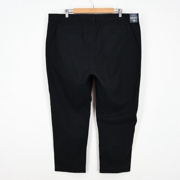 NWT J.Crew Factory High-Rise Straight Leg Girlfriend Chino Pant In Black Size 18 - Picture 2 of 8